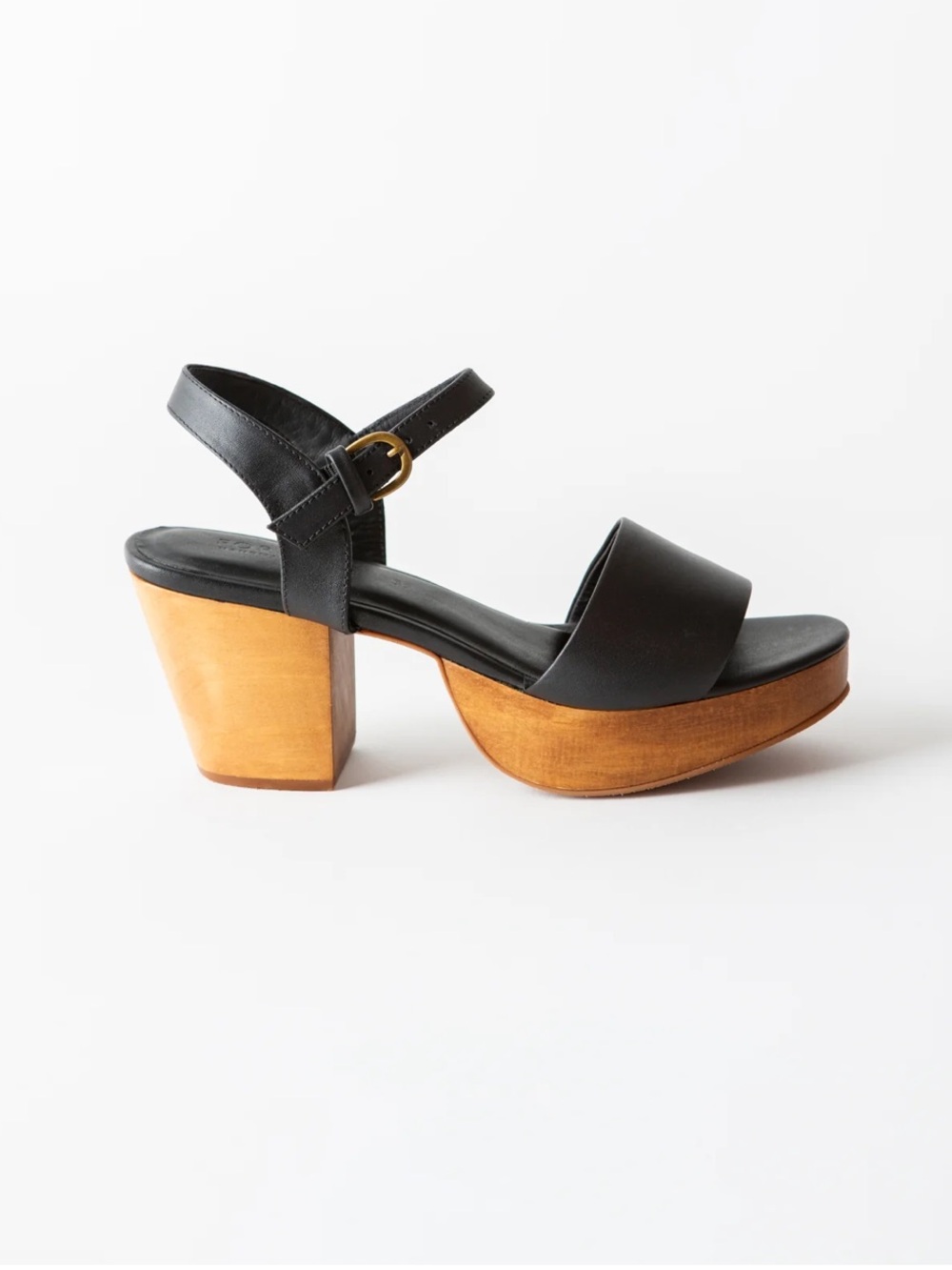 Fortress of INCA Hannah Platform Clog Sandal Black 37 (US7)